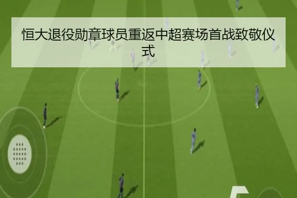 恒大退役勋章球员重返中超赛场首战致敬仪式